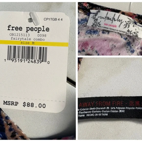 Intimately Free People Enchanted Slip Mini Dress Size M NWT - Picture 3 of 3